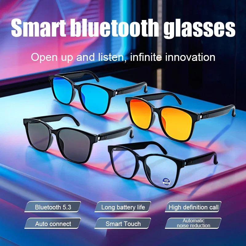 GS08 Upgrade Smart Glasses With Camera, Video Recording, AI Photo Recognition, Bluetooth Call Translation, Voice Assistant Glasses.