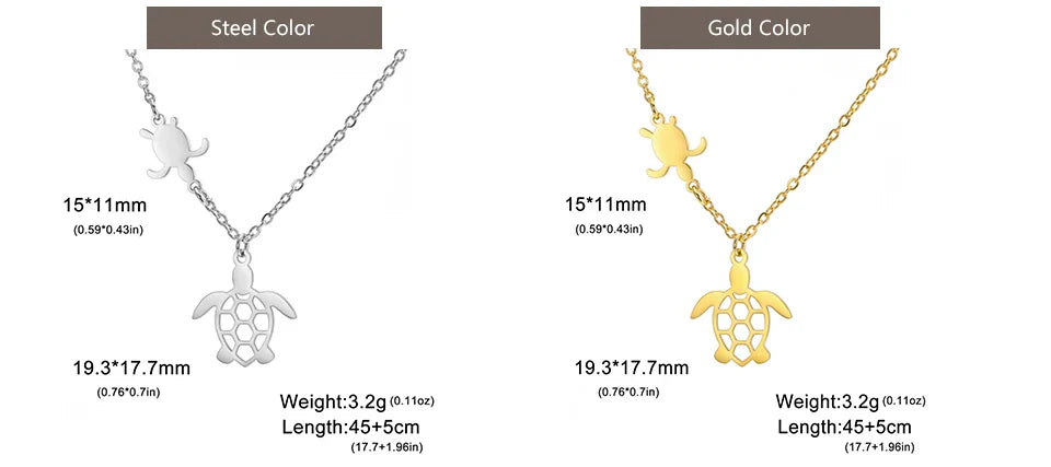 EtherealBe Sea Turtle Pendant Necklace for Women