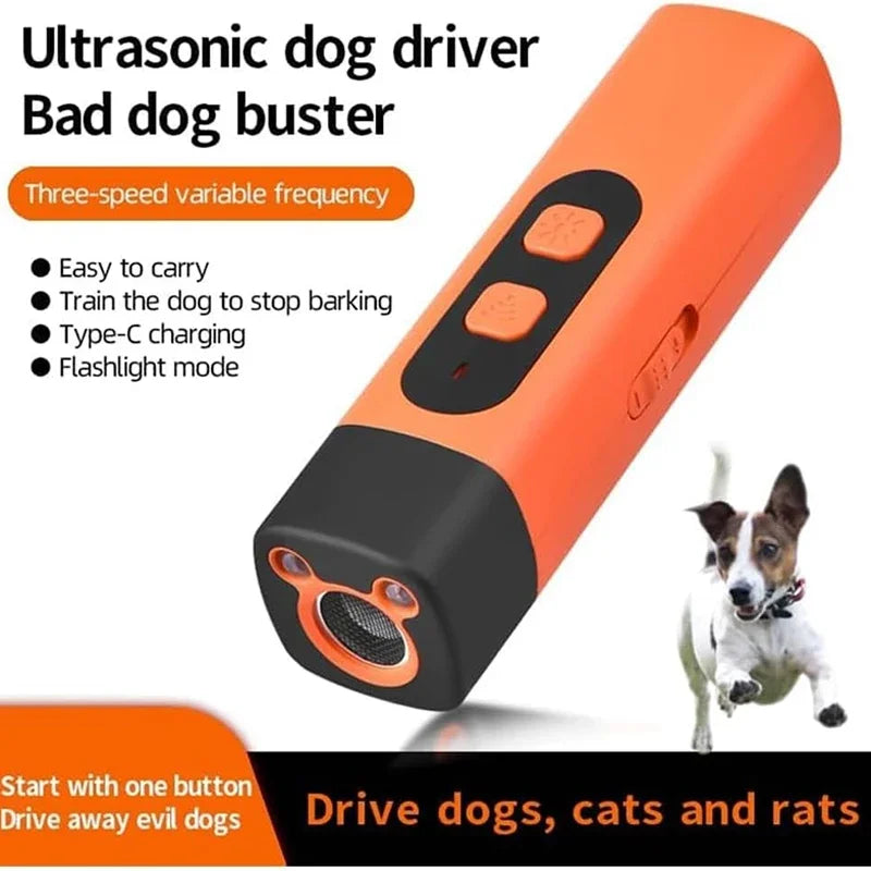 Pet Training Control Device Rechargeable Ultrasonic Dog Barking Deterrent Trainer To Stop Barking