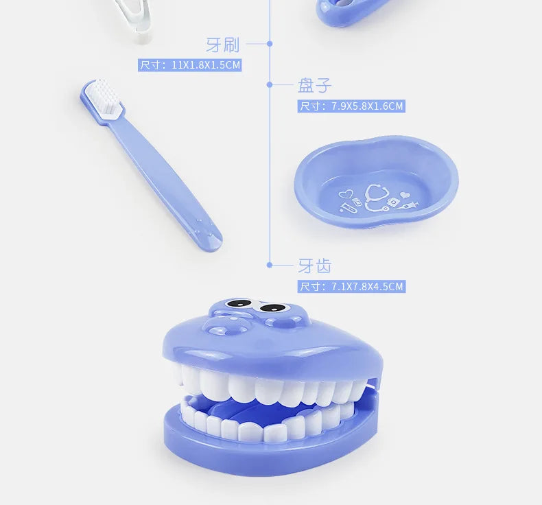 1/9pcs Montessori Educational Toys for Children Early Learning Doctors Role Play Kids Intelligence Brushing Tooth Teaching Aids