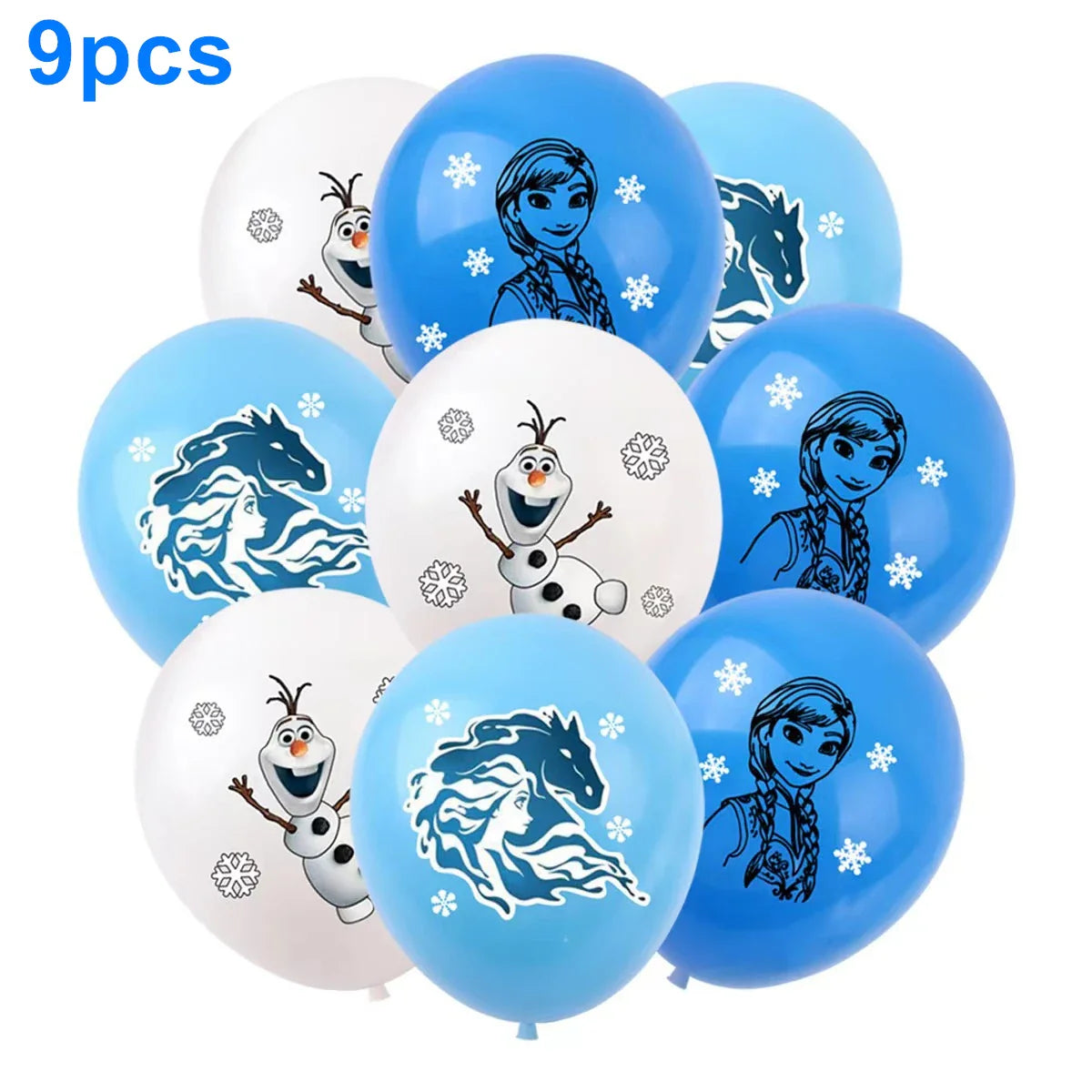 Frozen Anna Elsa Princess Birthday Party Decorations Balloon Disposable Tableware Party Supplies