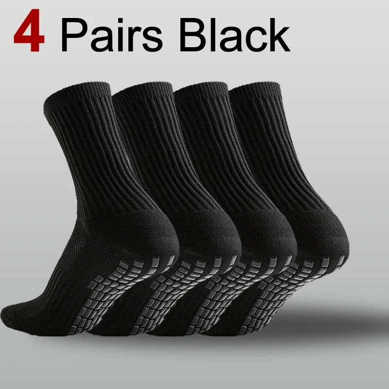 1/4/10 Pairs Neutral Anti Slip Football Socks Spring Summer Absorbing Sweat Breathable Basketball Running Leisure Sports Socks