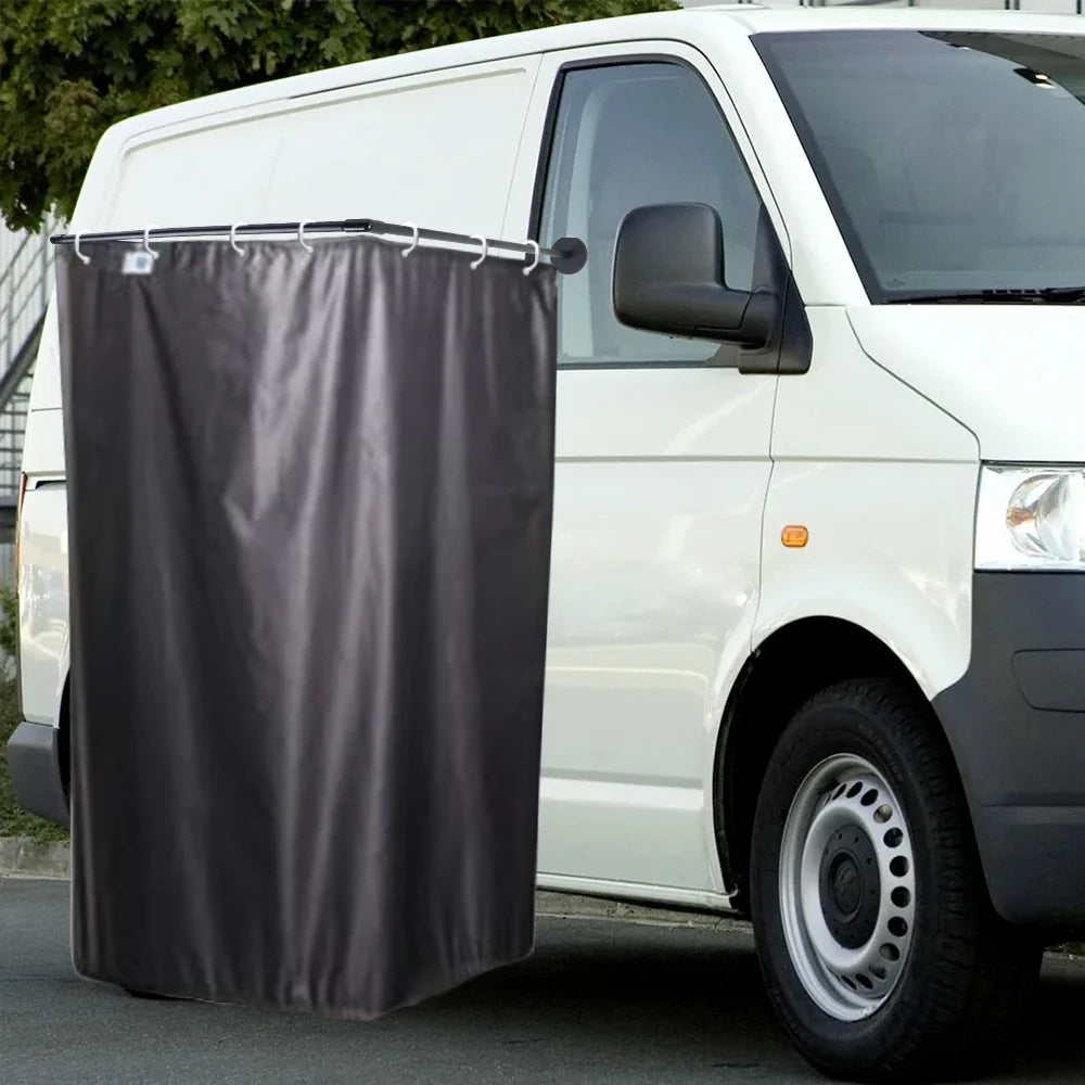 Caravan Camping Outdoor Shower Cabin Cubicle Stall  Enclosure Kits With Magnetic Bracket Rod Shower Curtain For Motorhomes