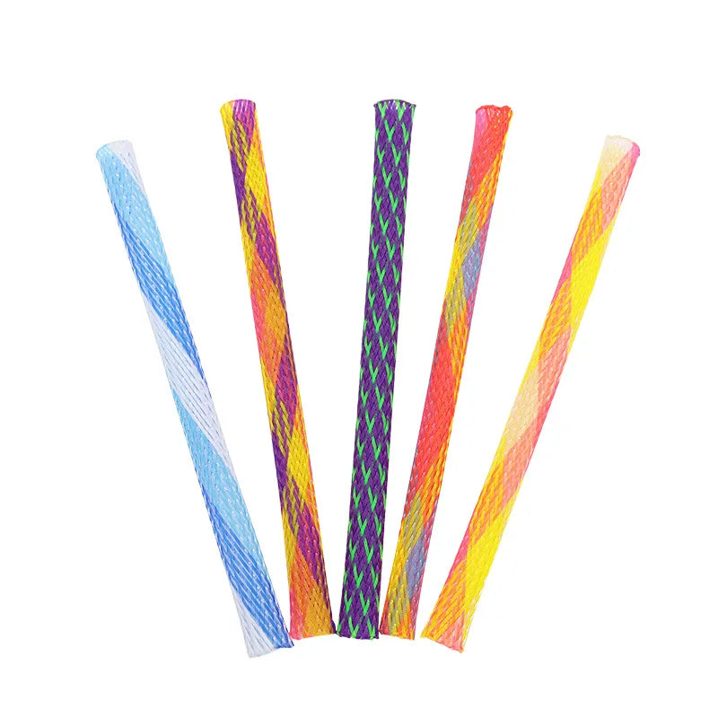 5/10pcs Cat Springs Toys Kitten Coil Spiral Pet Interactive Gauge Plastic Spring Toy Colorful Springs Cat Pet Tower Toy