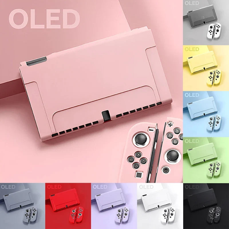 NEW Protective Case Compatible With  Switch OLED Console And Joy-Cons, Switch Can Be Inserted In Dock With Shell
