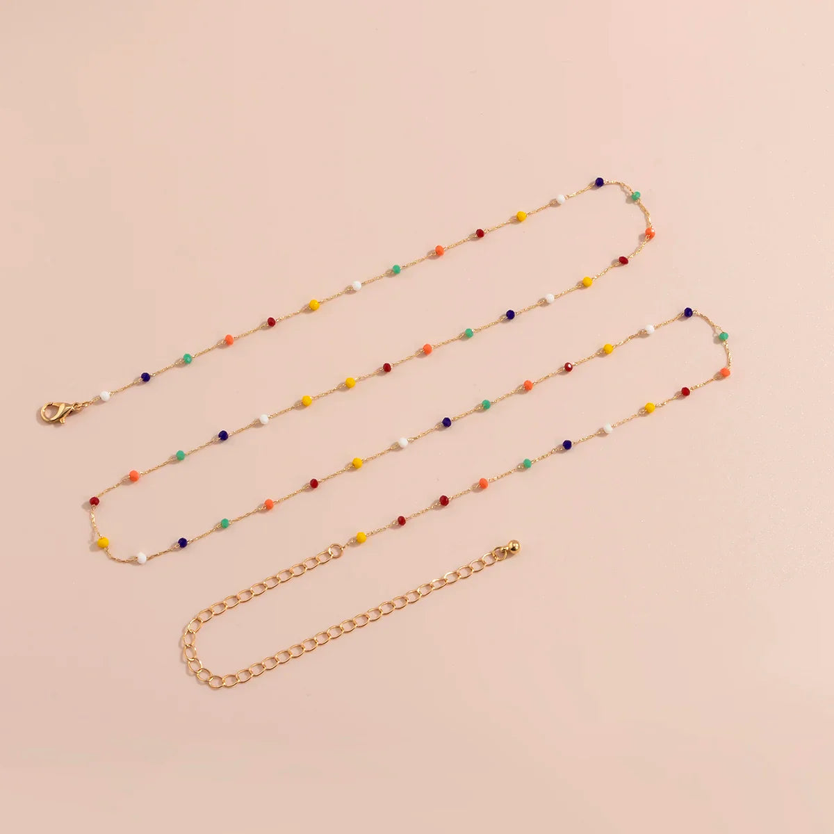 Lacteo Trendy Colorful Rhinestone Beads Belly Waist Chain Beach Star Heart Shape Pendant Sexy Body Chain Women's Jewelry Party