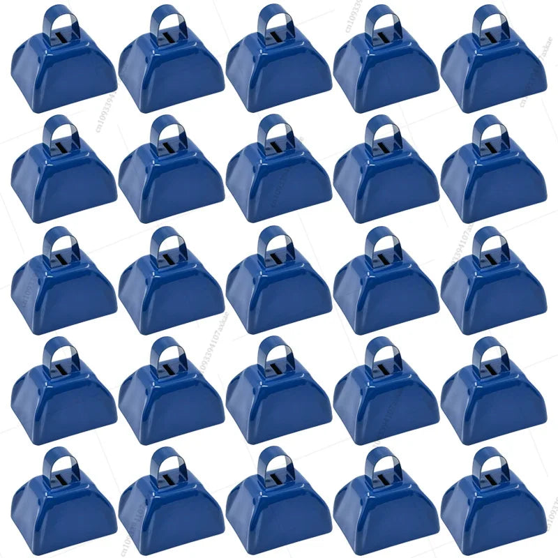 12-100 Pcs Metal Cowbells for Sporting Event 3 Inch Small Noise Makers Cow Bell for Football Event Wedding Party Favor for Guest