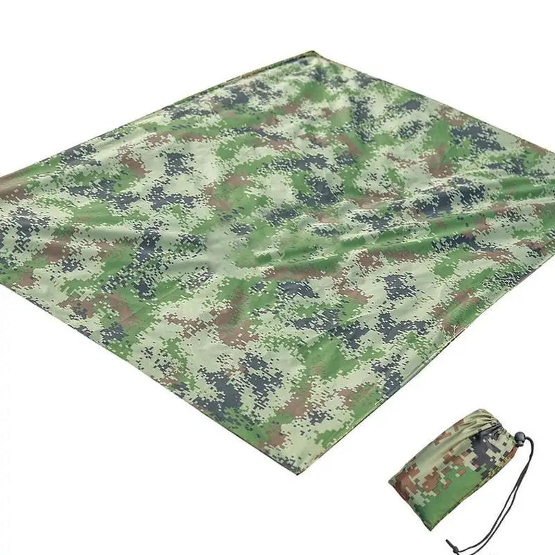 Outdoor Ultralight Tarp Camping Sunshade Shelter Camping Waterproof Canopy Hammock Camouflage Beach Mat