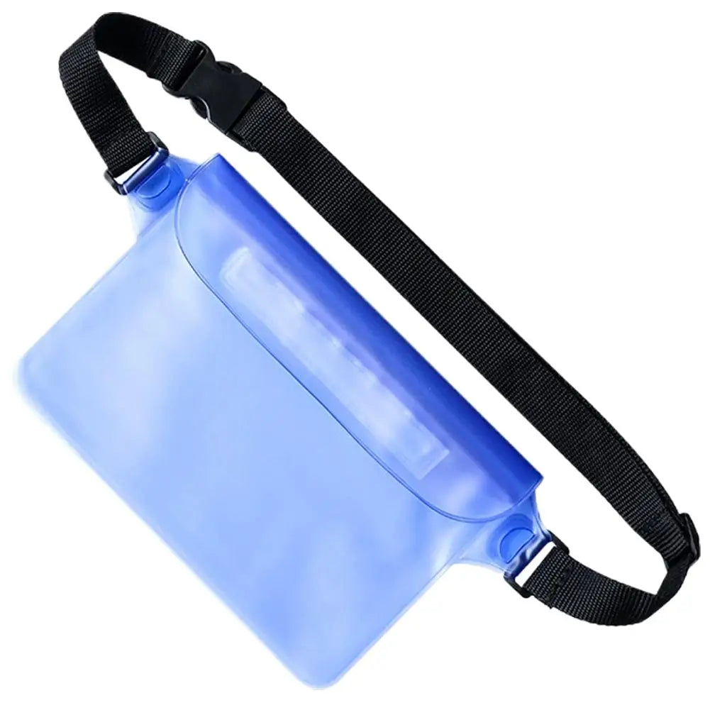 Swimming Waterproof Waist Bag Pack PVC Triple Sealed Beach Phone Case Outdoor Water Parties Watersports Drifting Diving Dry Bag