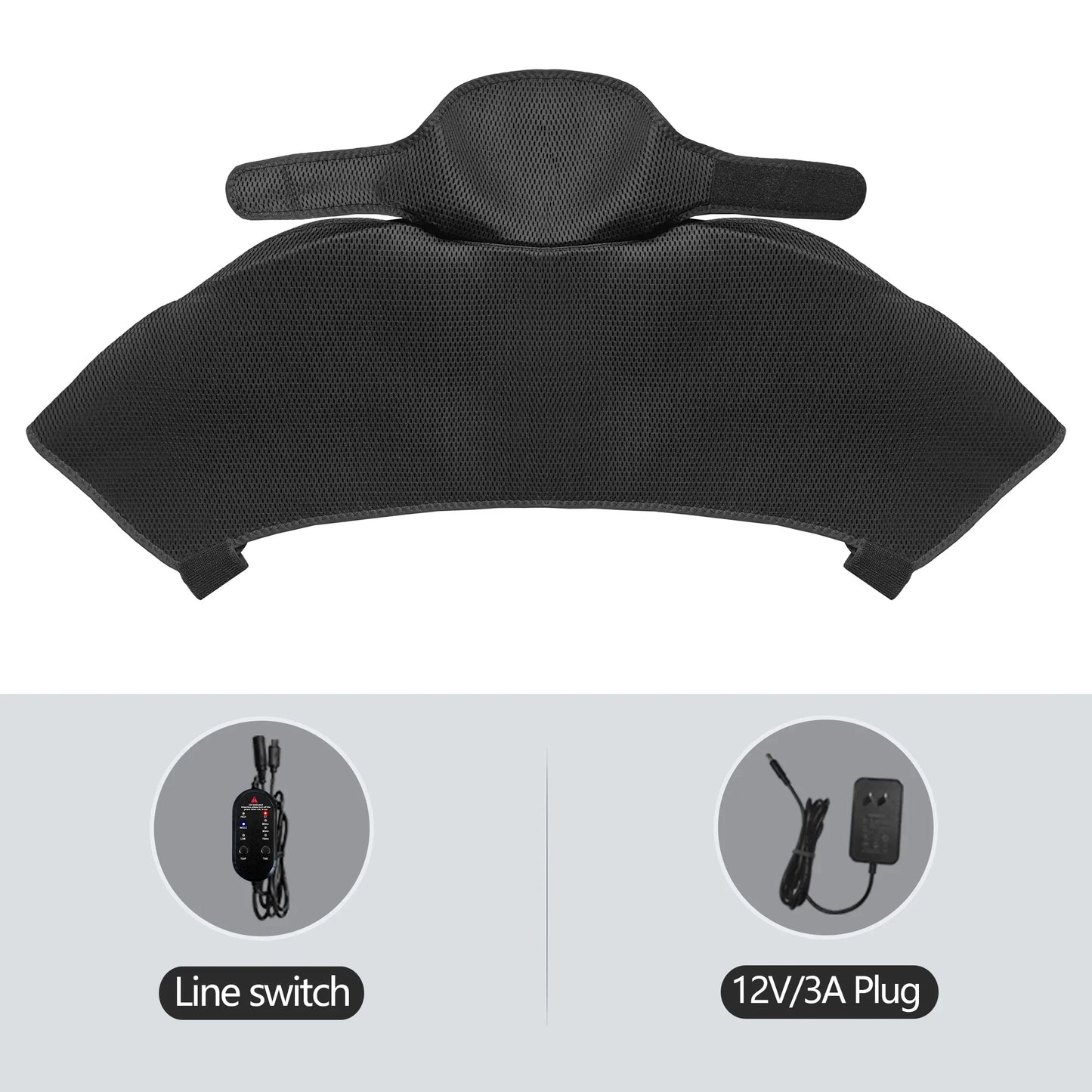 Heated Shoulder Back Massager 3 Massage Heating Functions Fits Shoulders Neck Back Relieves Cervical Soreness Muscle Strains