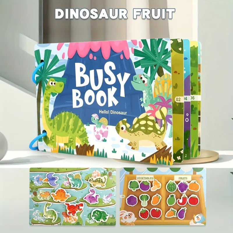 Montessori Baby Busy book My First Quiet Book Paste Early Learning Education Toy Children Toy Matching Game for Babies 2 3 Years