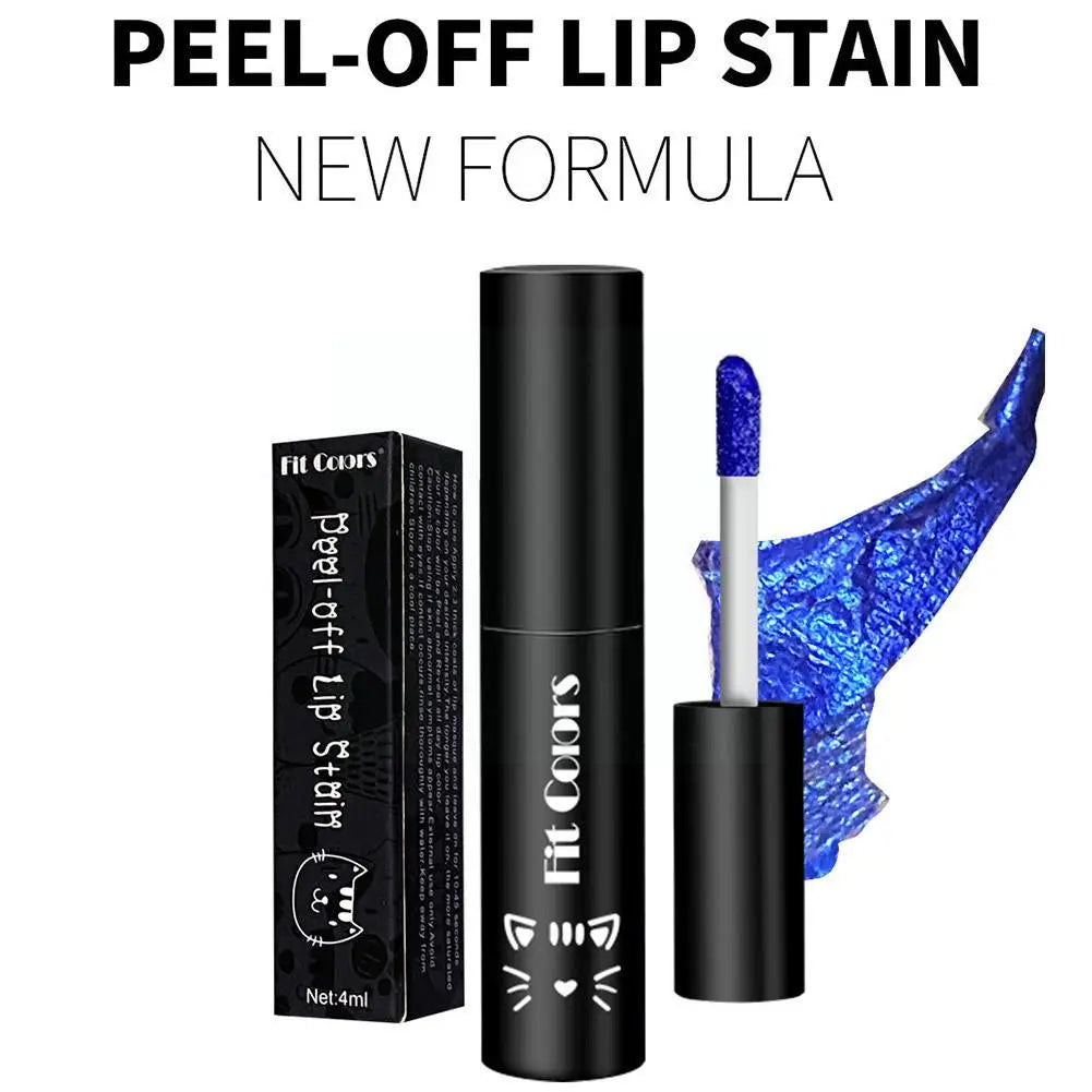 5 Colors Tear Off Lipstick Waterproof Long Lasting Lip Color Lip Reveal Lip Tattoo Gloss Stain Peel Makeup Non-Stick Cup St R4Q5