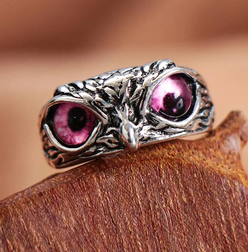 2022 New Vintage Punk Owl Rings For Women Men Resizable Simple Animal Ring Gift Fashion Female Accessories Custom Jewelry