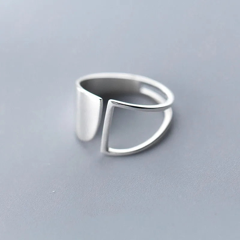 925 Sterling Silver Open Finger Mobius Ring Twist for Women Golden Rock Punk Lines Stackable Jewelry Gift Dropship Wholesale