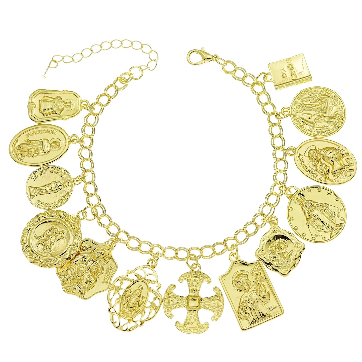 Women's Mythology Fairytale Bracelets Beads Charms Mermaid Seahorse Link Chain Crystal Bangle Armband Aesthetic Jewelry Vintage