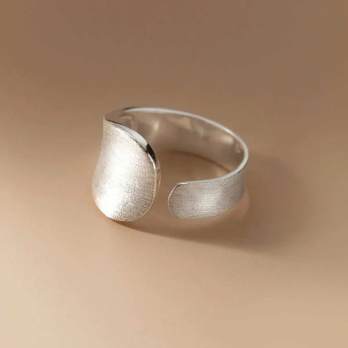 925 Sterling Silver Open Finger Mobius Ring Twist for Women Golden Rock Punk Lines Stackable Jewelry Gift Dropship Wholesale