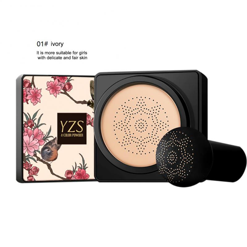BB Air Cushion Foundation Mushroom Head CC Cream Concealer Whitening Makeup Cosmetic Waterproof Brighten Face Base Tone Makeup