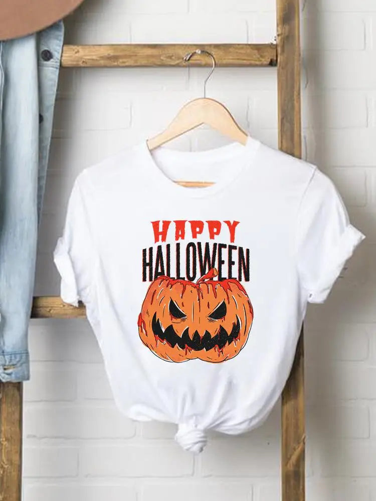 Bee Trend Style Cute Tees Clothes Halloween Thanksgiving Fall Autumn Style T Ladies Clothing Women Graphic Print T-shirts