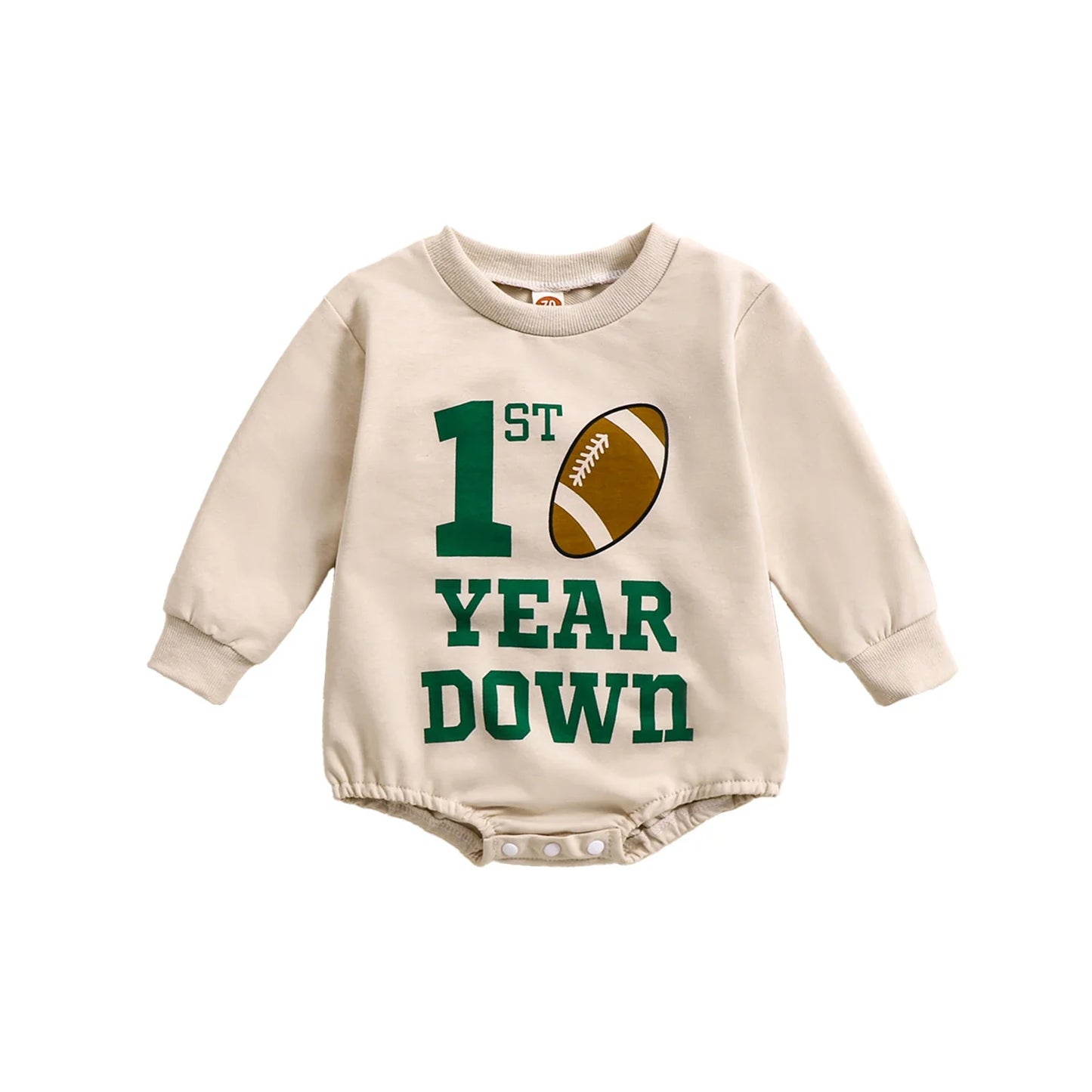 Baby Boys Letter Rugby Print Sweatshirts Rompers  Long Sleeve Toddler Jumpsuit Newborn Fall Spring Clothes