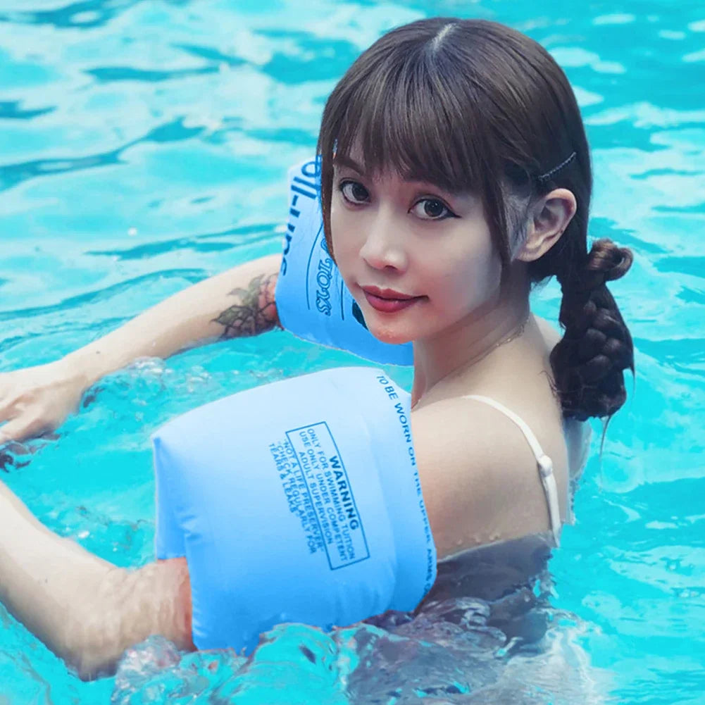 Inflatable Swimming Arm Rings Arm Float Inflatable Pool Floating Circle Sleeves Arm Rings Pool Buoys Armbands For Swimming Pool