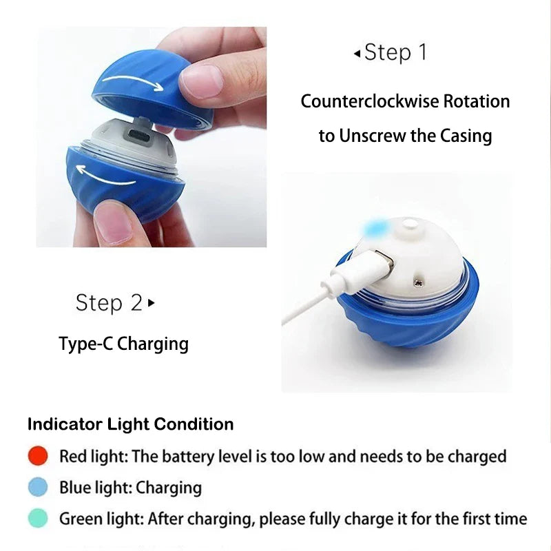 Smart Rolling Jumping Ball Toy Durable Dog Chew Toys Pet Grinding Teeth squeak Balls For Dog Interactive Supplies