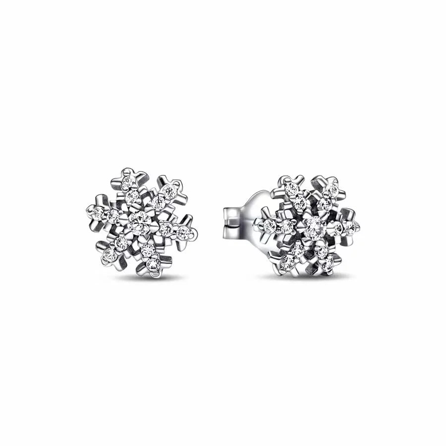 100%925 Pure Silver Classic Water-Drop Heart-Shaped Round Stud
