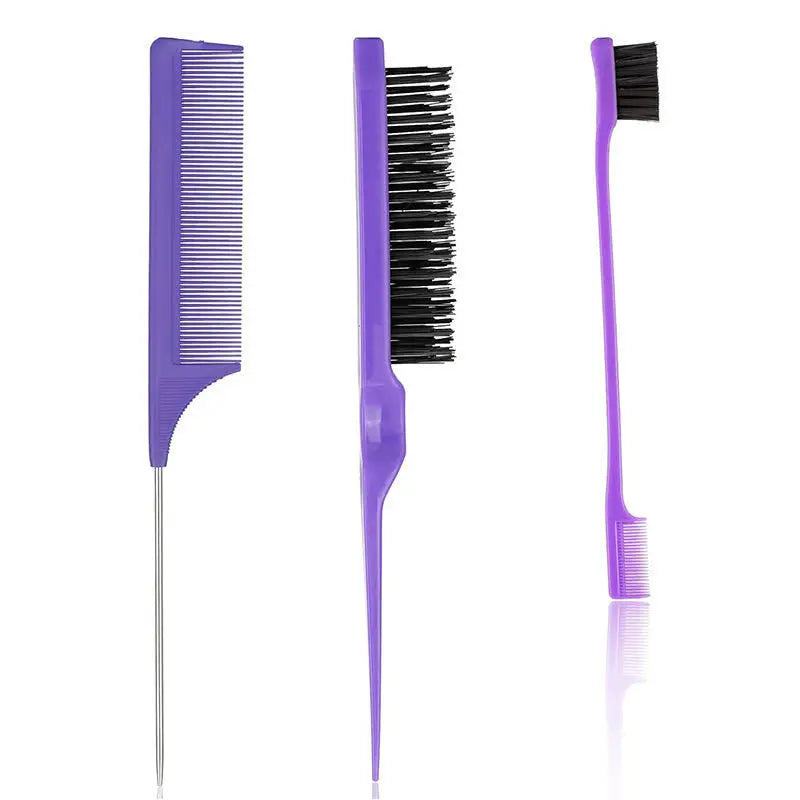 3pcs Dye Hair Set Plastic Hairdressing Hair Color Mix Stirrer Rod Hair Dyeing Brush Salon Styling Tools Barber Accessories