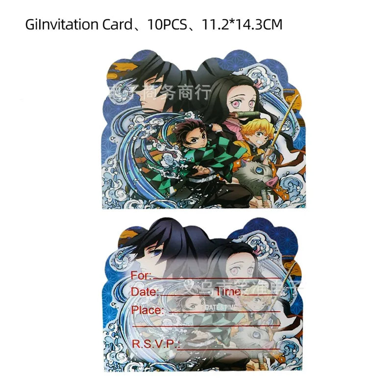 Anima Demon Slayer Party Decoration Supplies