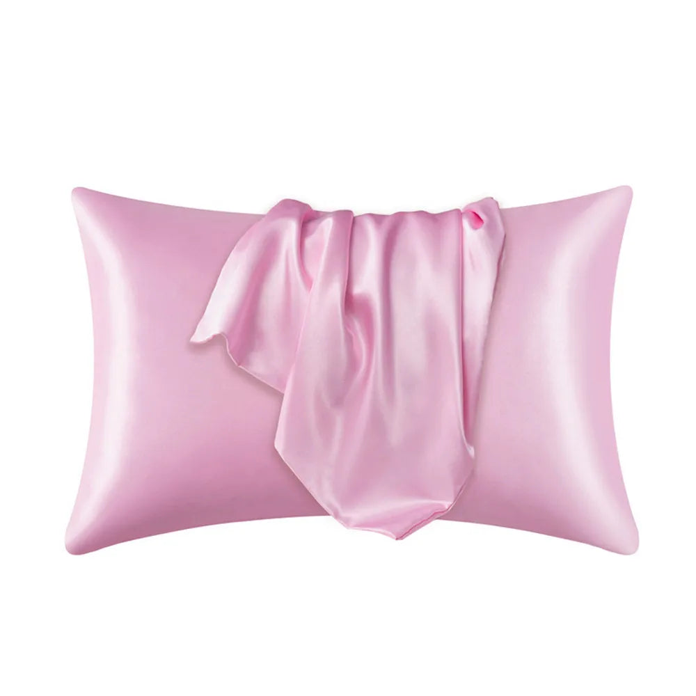 100% Natural Mulberry Silk Pillowcase White Black Grey Khaki Blue Pink Sliver Bed Pillow Covers Luxury Cases Home Bedding Decor