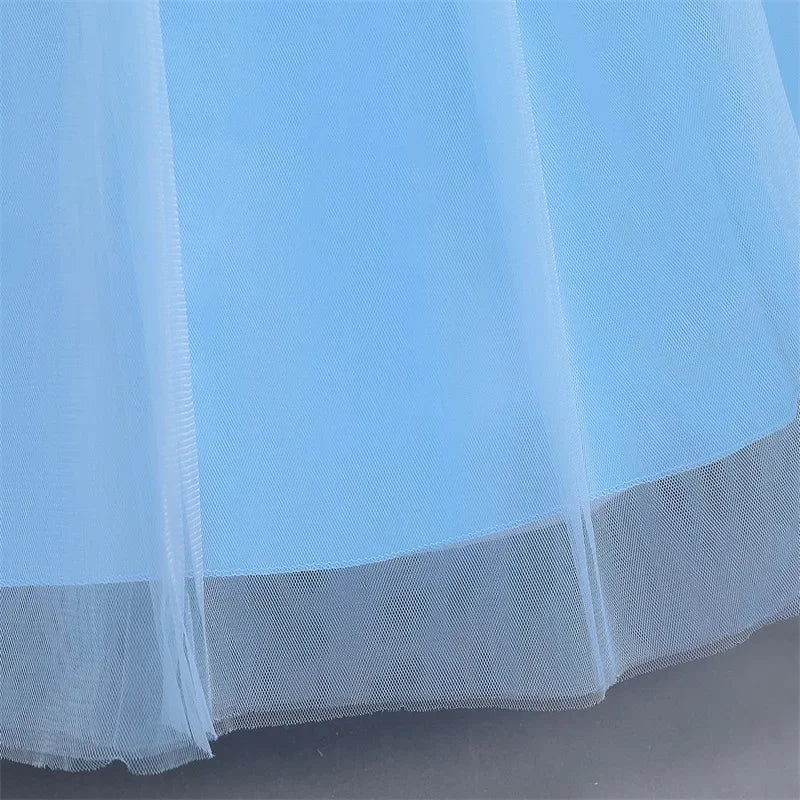 Cinderella Belle Costume for Girls Halloween Disguise Cosplay Rapunzel Princess Dress Baby Christmas Birthday Party Kids Clothes