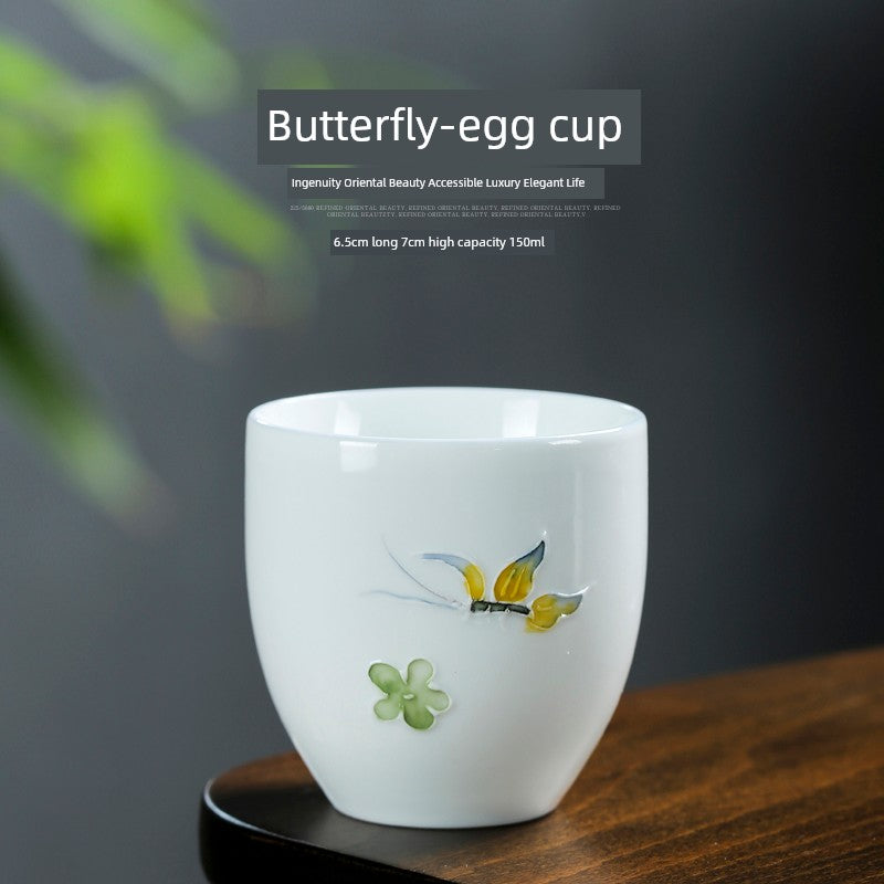 Antique Home Liquor Butterfly Shot Glass Set
