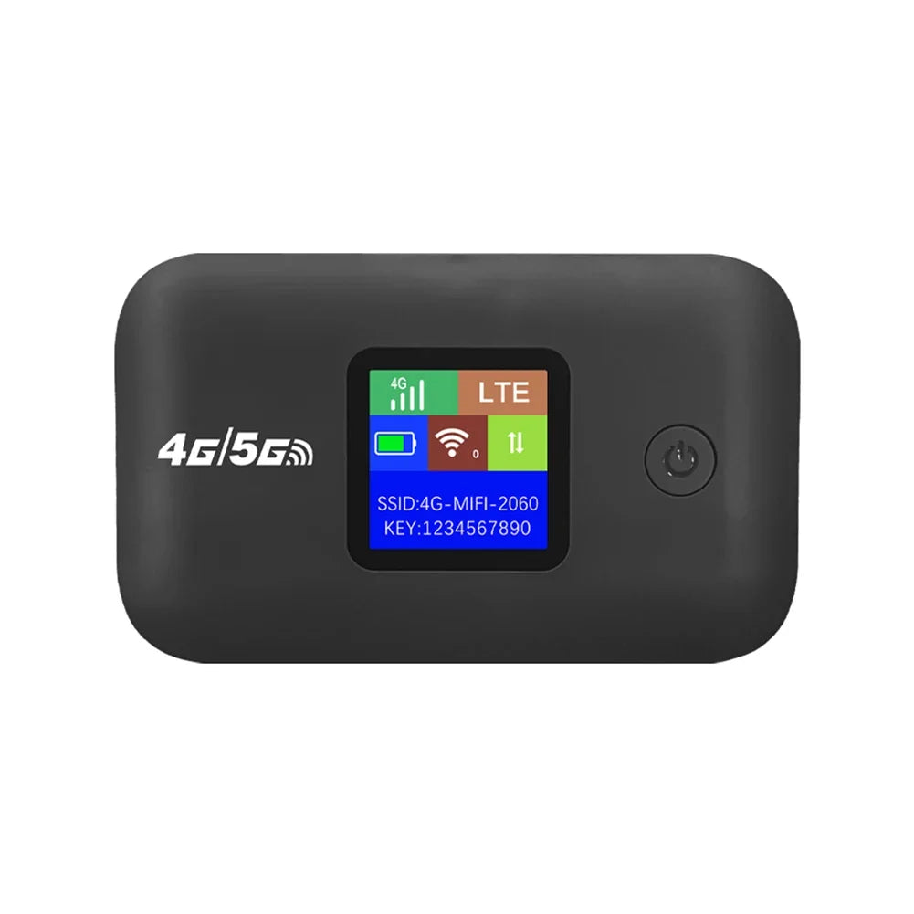 4G LTE WiFi Mobile Hotspot Router Support 10 Users with SIM Card Slot Wireless Router Portable WiFi Hotspot for Home Travel RV