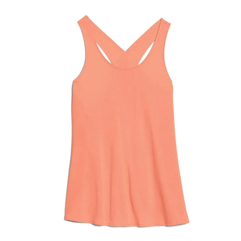 Women's Activewear: Solid Wrap Back Sports Tank Tops - Sleeveless, Breathable & Asymmetrical Hem Fit - Perfect For Fitness & Wor