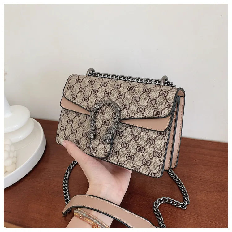 Fashion Popular Women's Bag Trend Brand Retro Chain Shoulder Bag High Quality Ladies Crossbody Bag Designer Luxury Handbag