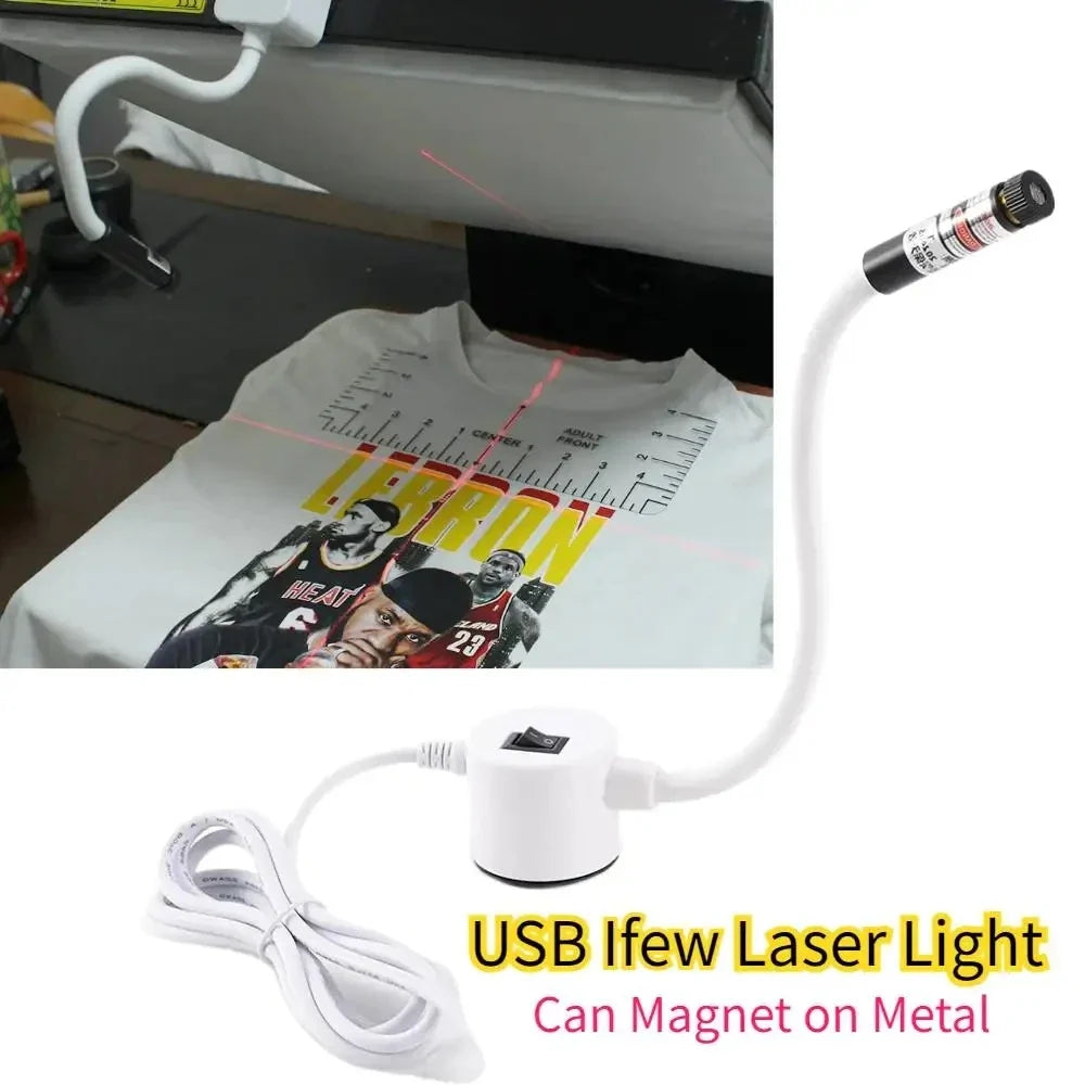 DTF Laser Pointer Sublimation Tool Kit For Printer Heat Press Machine Tshirt Cutting Bed Sewing Position Cross Light Locator Kit