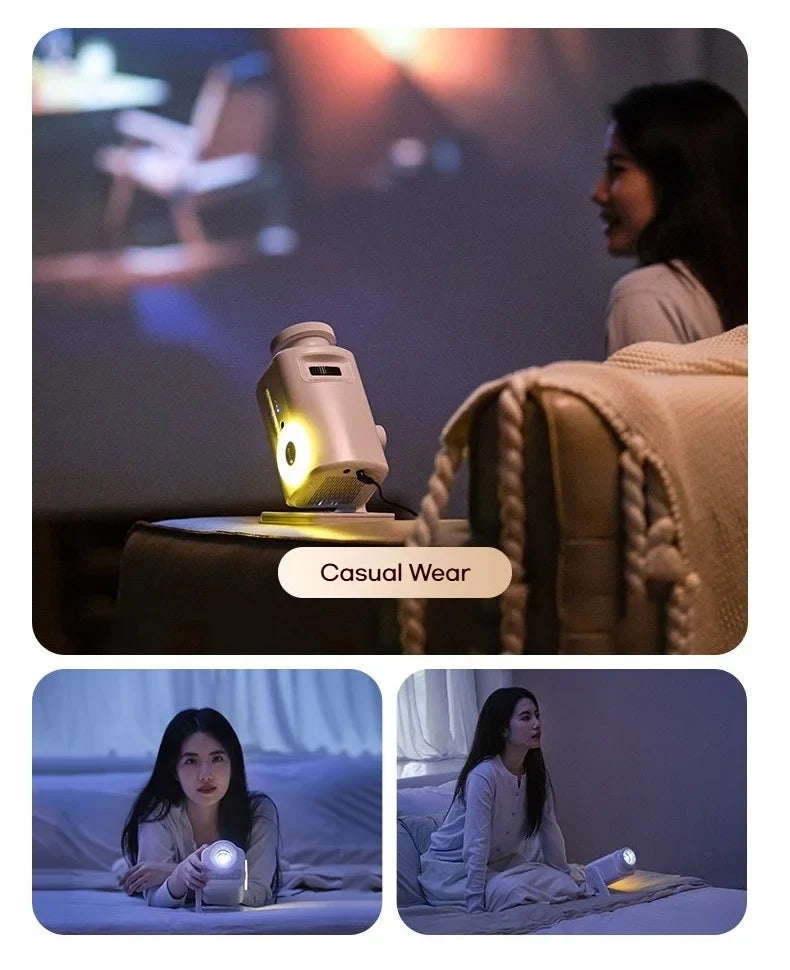 Holographic Star Projector: 60 Dynamic Scenes, 3D HD Floating, Home Cinema Effect, Kids Bedroom Light