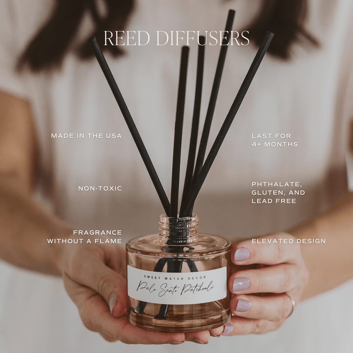 Pumpkin Spice Tinted Glass Jar Reed Diffuser