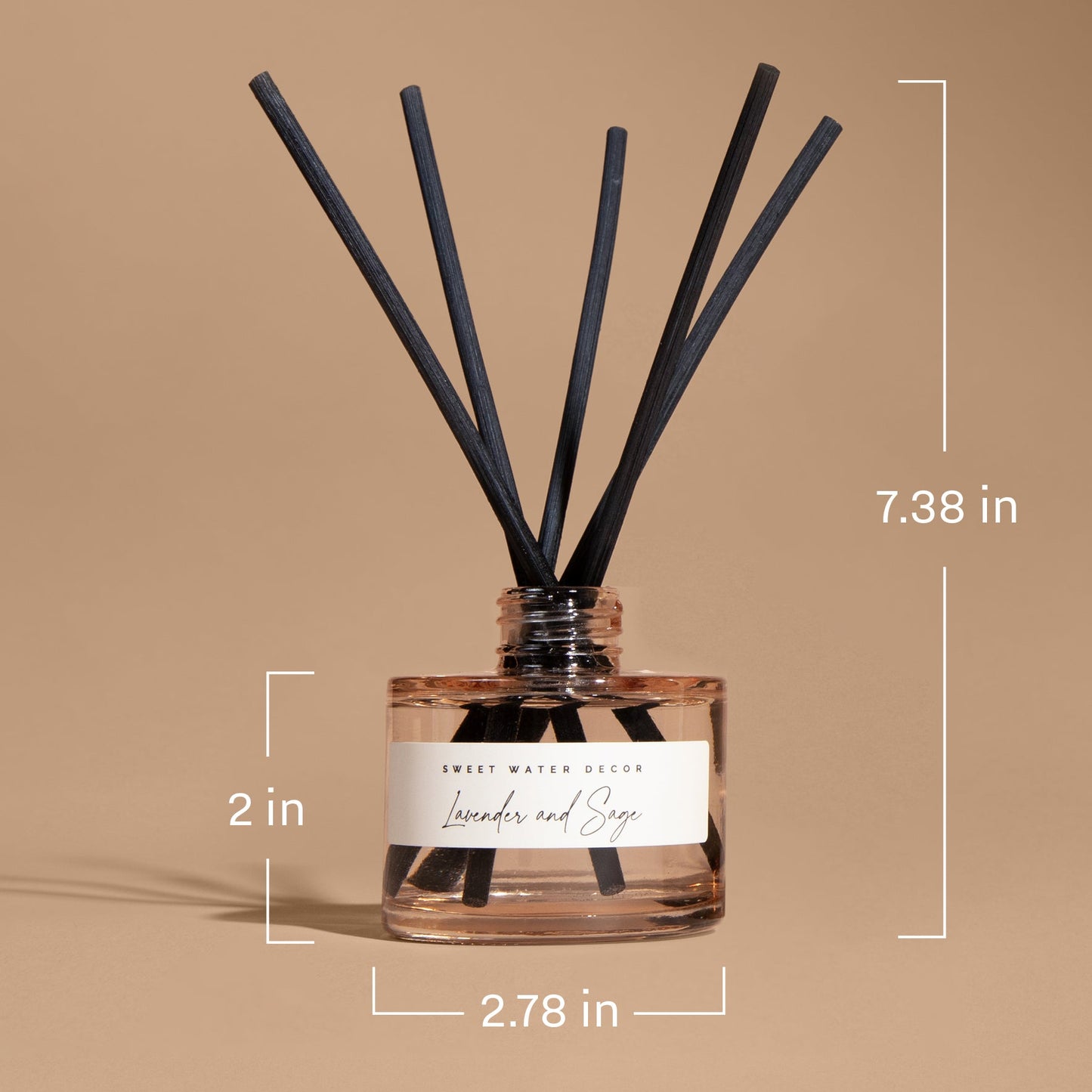 Christmas Tree Tinted Glass Jar Reed Diffuser