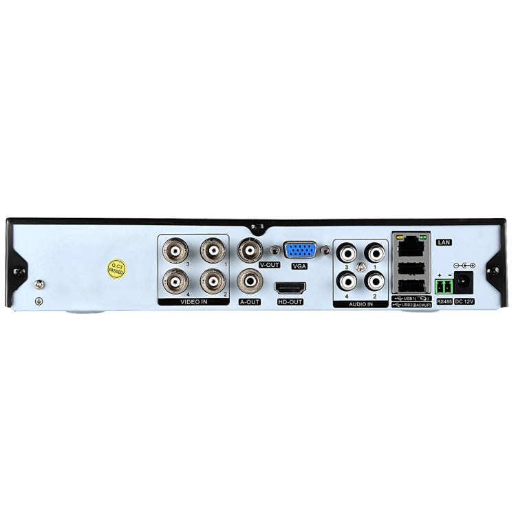 A4B5 4 Channel 720P 1.0 Mega Pixel 4 x Bullet AHD Cameras AHD DVR Kit, Support Night Vision / Motion Detection, IR Distance: 20m(Black)