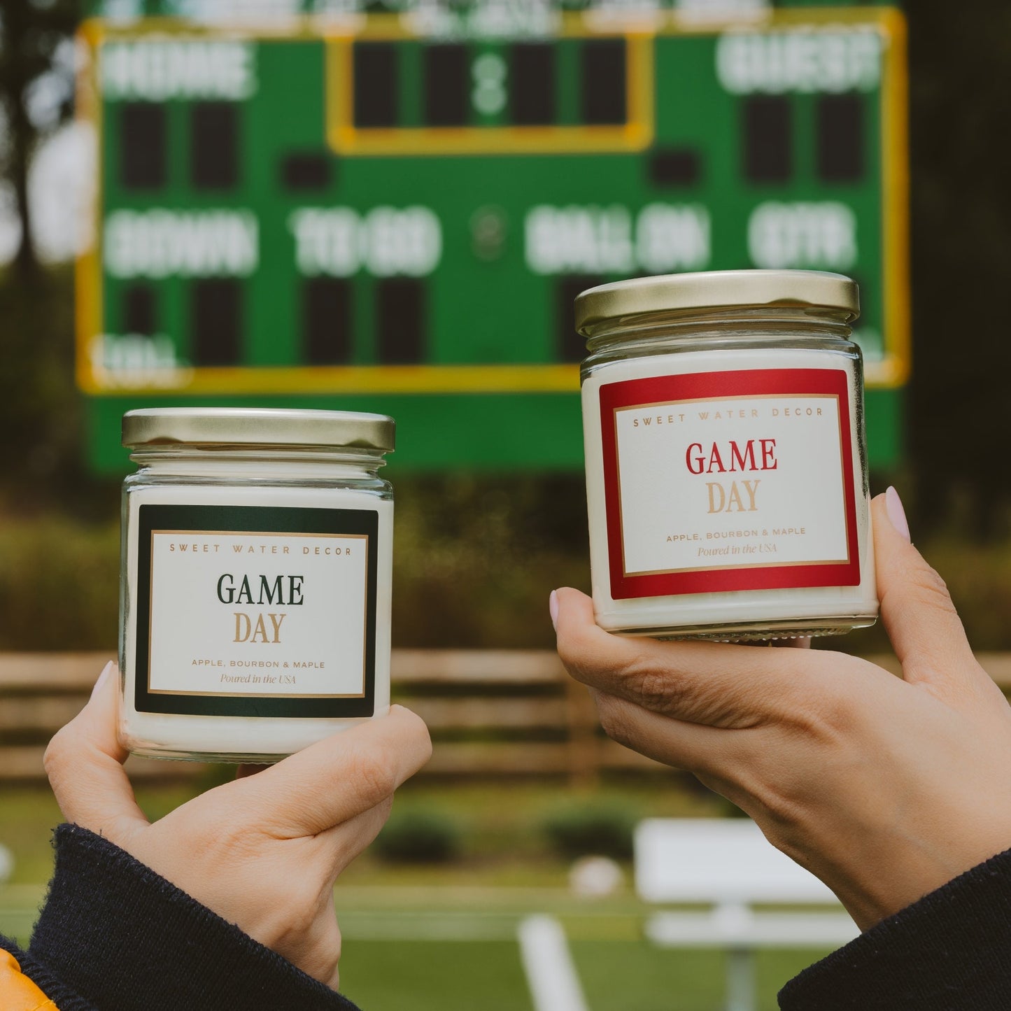 Game Day Green Soy Candle - Clear Jar - 9 oz