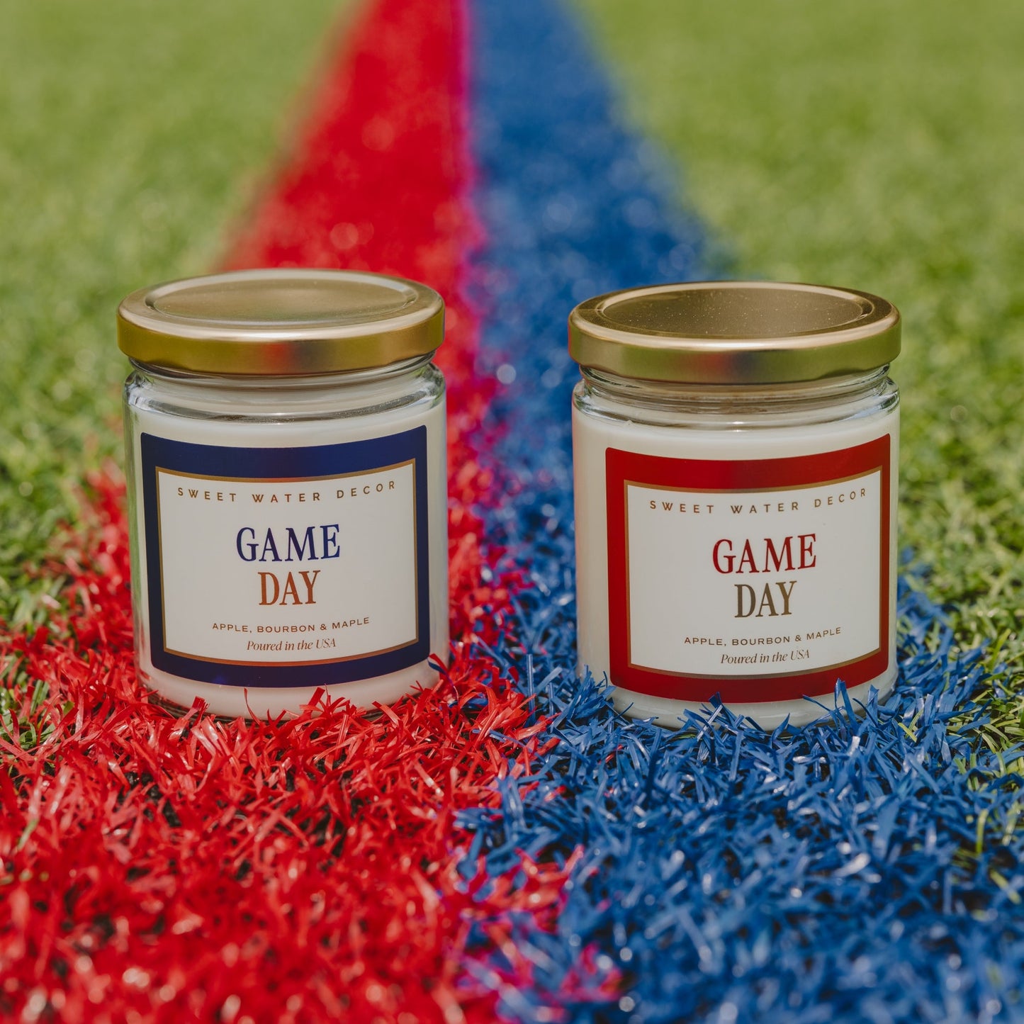 Game Day Blue Soy Candle - Clear Jar - 9 oz