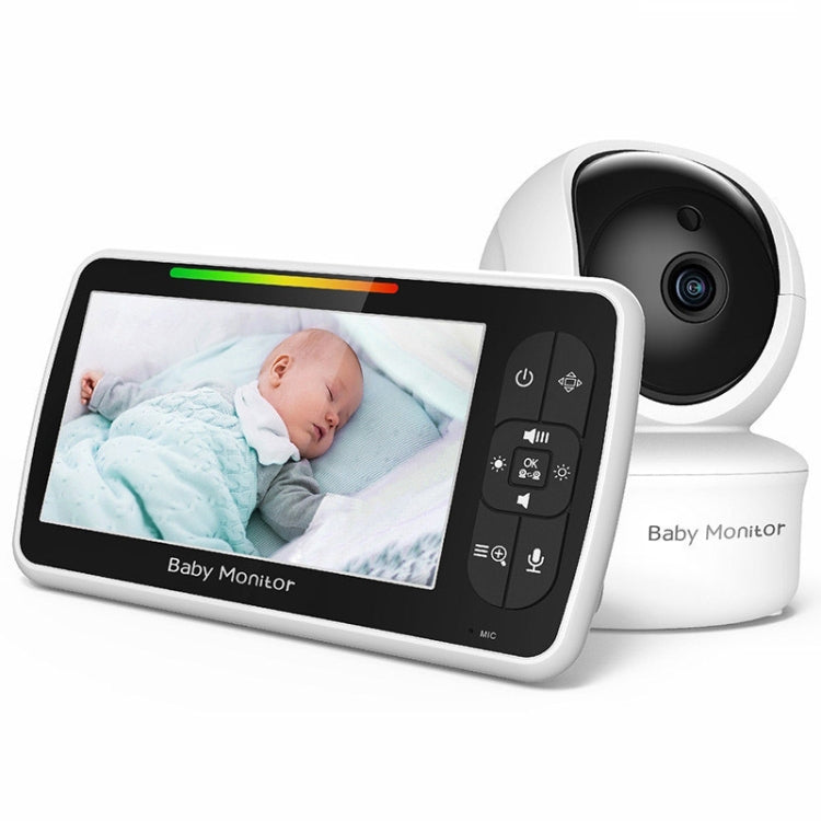 SM650 Wireless Video Baby Camera Intercom Night Vision Temperature Monitoring Cam(US Plug)