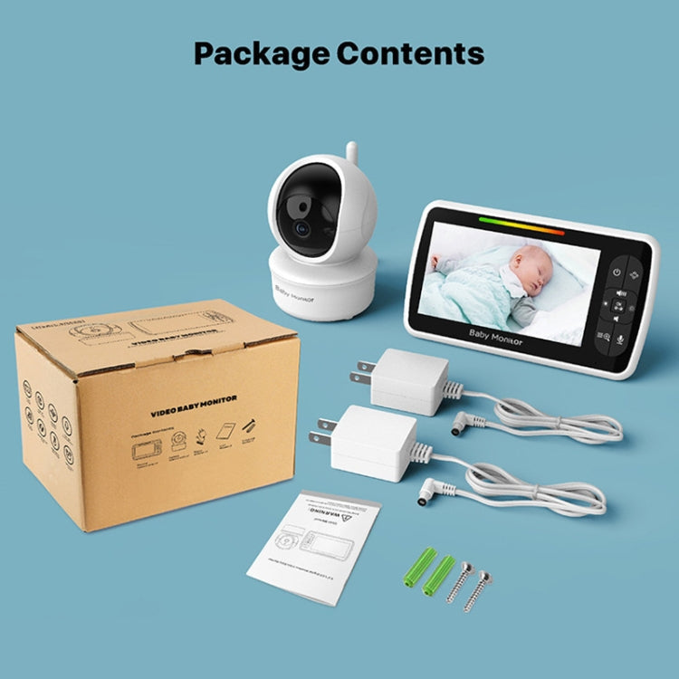 SM650 Wireless Video Baby Camera Intercom Night Vision Temperature Monitoring Cam(AU Plug)