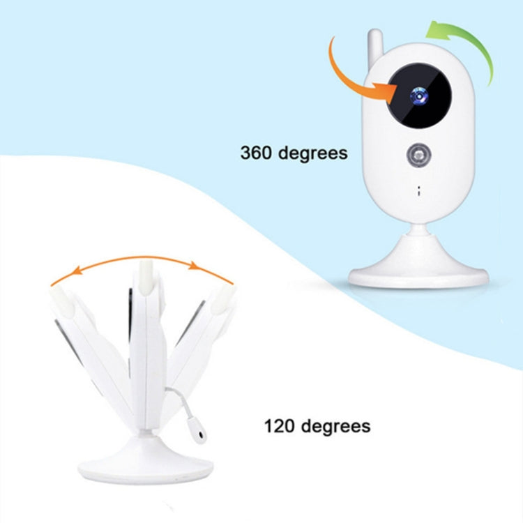 ZR302 2.4GHz Digital Video Smart Baby Monitor Night Vision Camera, Music Player, Two Way Intercom Function(EU Plug)