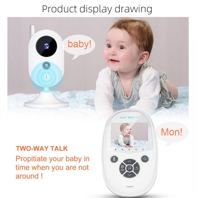 ZR302 2.4GHz Digital Video Smart Baby Monitor Night Vision Camera, Music Player, Two Way Intercom Function(US Plug)