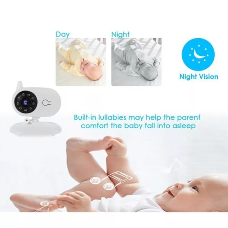 BM850 3.5 inch Wireless Video Color Baby Monitor Night Vision Temperature Monitor(EU Plug)
