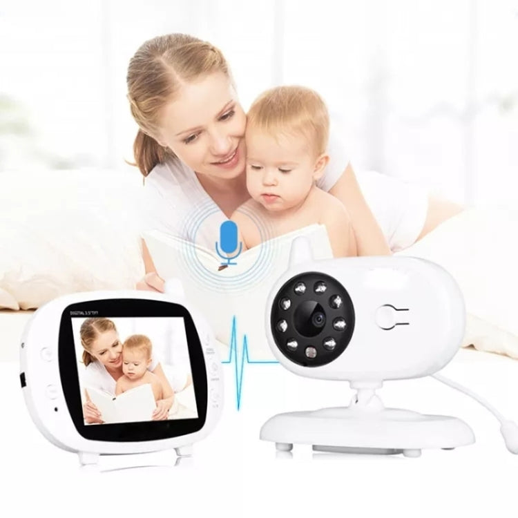 BM850 3.5 inch Wireless Video Color Baby Monitor Night Vision Temperature Monitor(AU Plug)