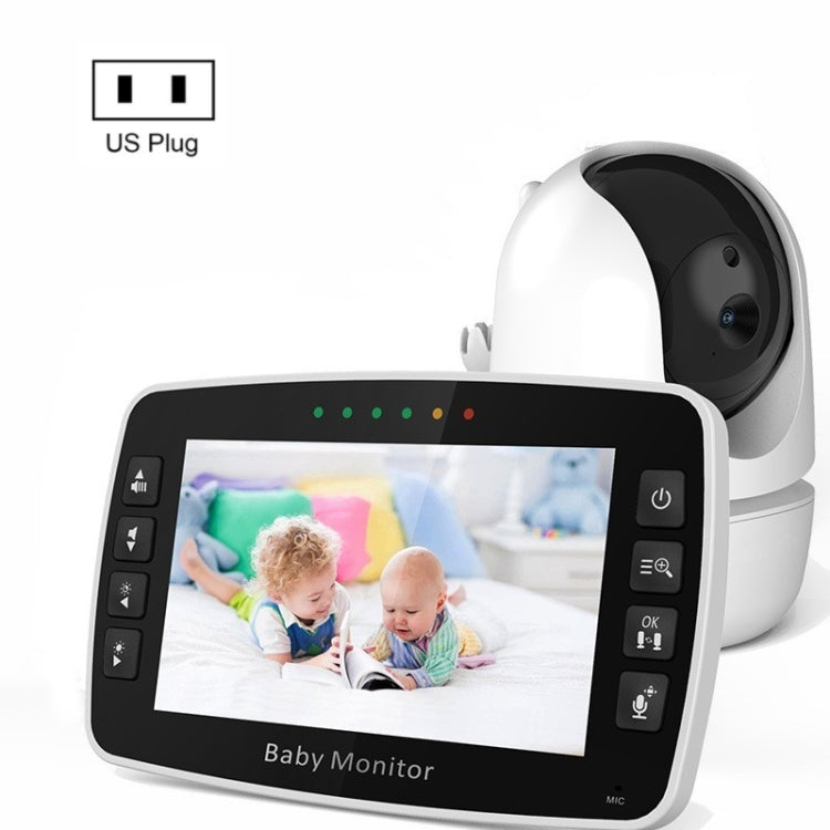 SM43A 4.3inch Color Display Night Vision Smart Zoom Baby Monitor Camera(EU Plug)