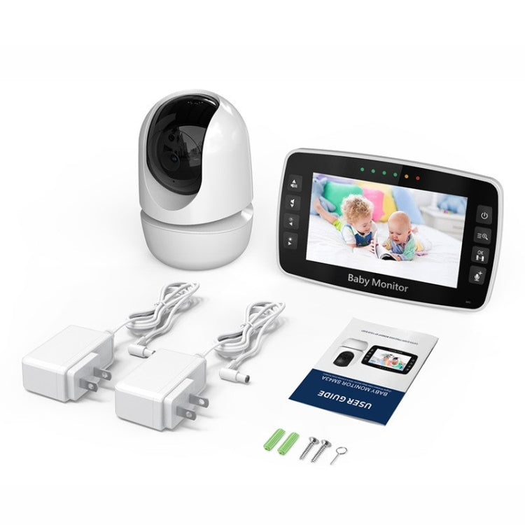 SM43A 4.3inch Color Display Night Vision Smart Zoom Baby Monitor Camera(UK Plug)