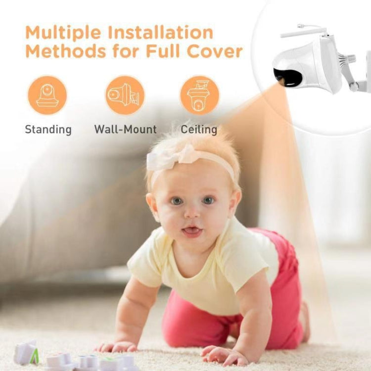 SM935 3.5 inch LCD Screen Wireless Video Baby Monitor Night Vision Two-Way Audio IP Camera(EU Plug)